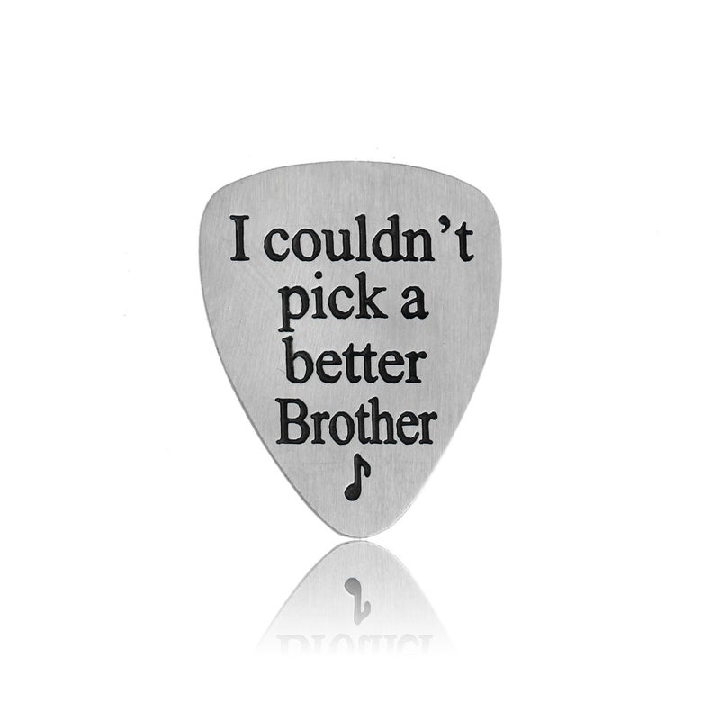 YeeQin I Couldnâ€™t Pick A Better Brother Musical Guitar Pick Men Jewelry Gift for Brother - Image 5